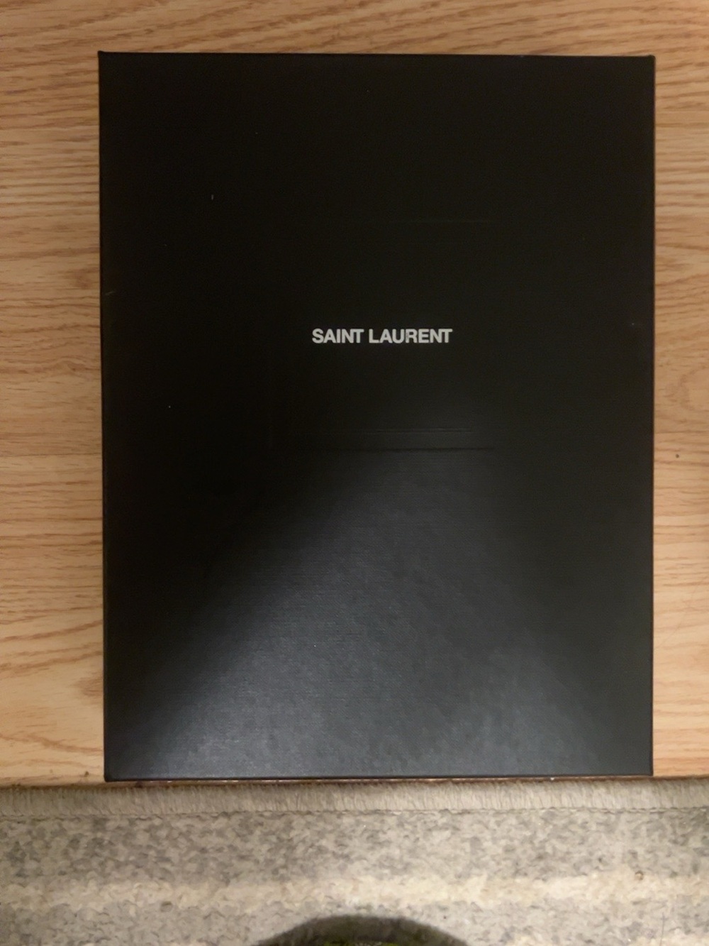 Authentic Saint Laurent Empty Shoe Box Black Designer Storage Packaging